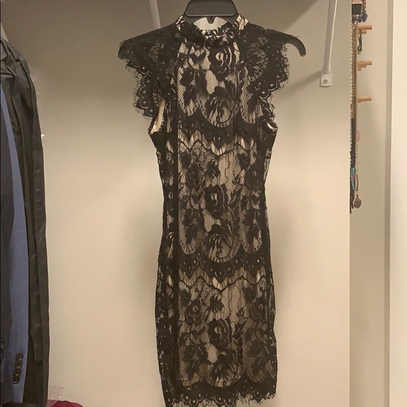 Black lace cocktail dress - Picture 1 of 2